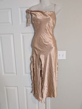slim fit dress slacks Old Hollywood Satin Robe XS/S – OMNIA